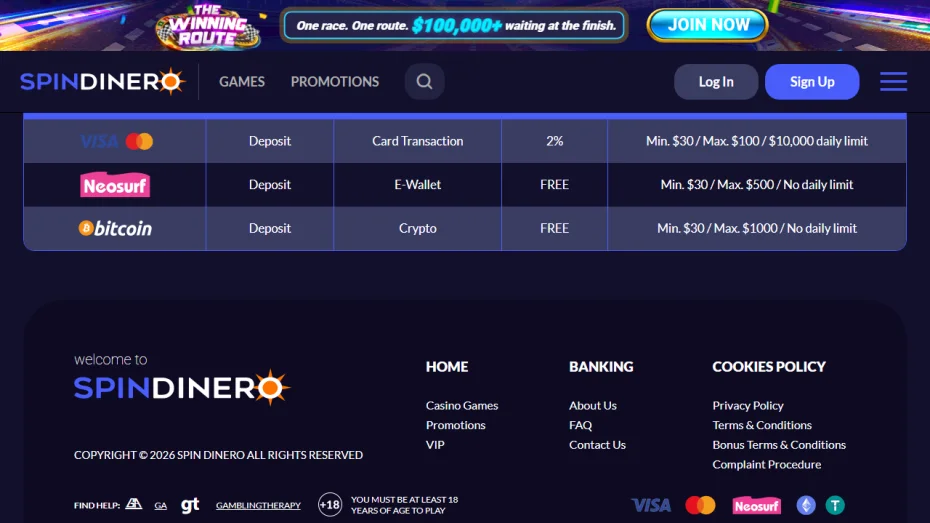 SpinDinero Casino No Deposit Bonus Codes 2024